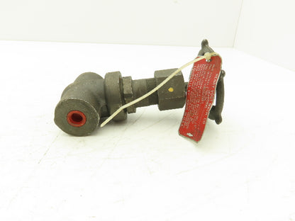 Henry Vogt Mach 9871T Globe Valve 1/4 NPT 5000PSI Forged Steel Rising Stem