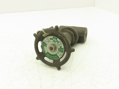 Henry Vogt Mach 9871T Globe Valve 1/4 NPT 5000PSI Forged Steel Rising Stem