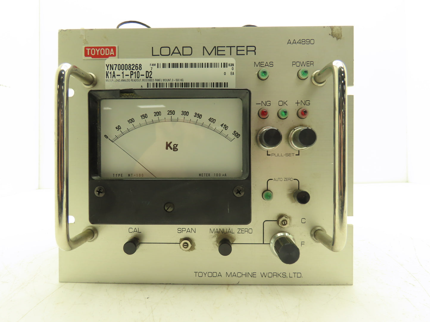 Toyoda AA4890 Load Meter 0-500kg 115V