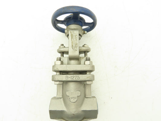 Powell 2490 Gate Valve 1/2" NPT 200PSI Stainless Steel Rising Stem