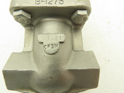 Powell 2490 Gate Valve 1/2" NPT 200PSI Stainless Steel Rising Stem