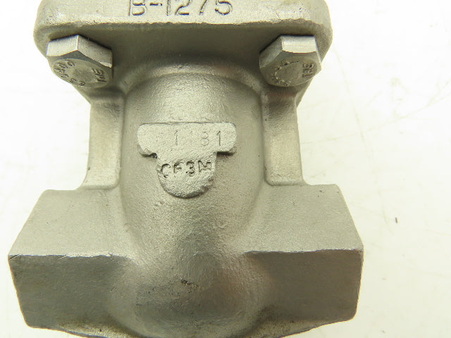 Powell 2490 Gate Valve 1/2" NPT 200PSI Stainless Steel Rising Stem