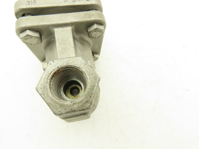 Powell 2490 Gate Valve 1/2" NPT 200PSI Stainless Steel Rising Stem