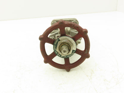 Ladish 0712-046 Gate Valve 1/2" NPT Class 150 Stainless Steel Rising Stem