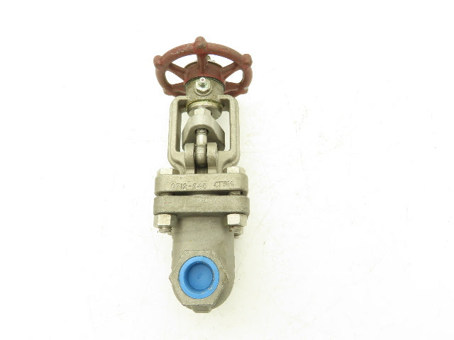 Ladish 0712-046 Gate Valve 1/2" NPT Class 150 Stainless Steel Rising Stem