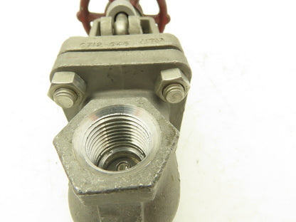 Ladish 0712-046 Gate Valve 1/2" NPT Class 150 Stainless Steel Rising Stem