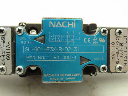 Nachi SL-G01-E3X-R-D2-31 Hydraulic Directional Control Solenoid Valve 24VDC