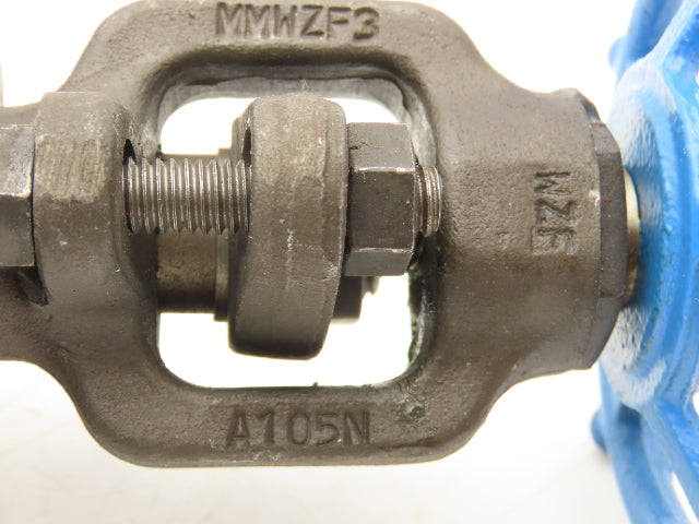 Velan A105N Gate Valve 3/4 Socket Weld Model A Class 800 Steel Rising Stem