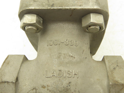 Ladish 1001-339 Gate Valve 1 NPT Class 150 275PSI Stainless Steel Rising Stem