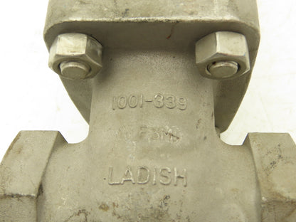 Ladish 1001-339 Gate Valve 1 NPT Class 150 275PSI Stainless Steel Rising Stem