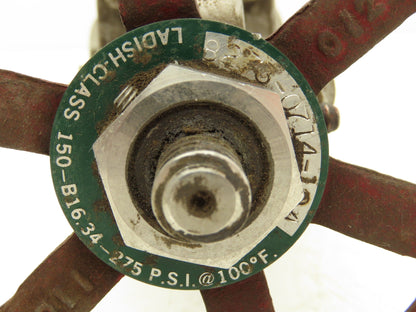 Ladish 1001-339 Gate Valve 1 NPT Class 150 275PSI Stainless Steel Rising Stem