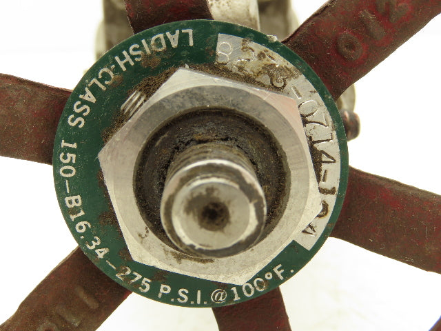 Ladish 1001-339 Gate Valve 1 NPT Class 150 275PSI Stainless Steel Rising Stem