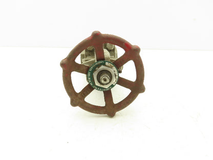 Ladish 1001-339 Gate Valve 1 NPT Class 150 275PSI Stainless Steel Rising Stem