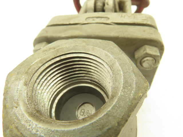 Ladish 1001-339 Gate Valve 1 NPT Class 150 275PSI Stainless Steel Rising Stem