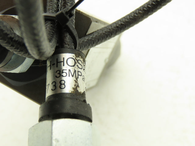 Nachi OG-G01-PC-21 Hydraulic Modular Valve 200VAC with 26" Remote Gauge Hose