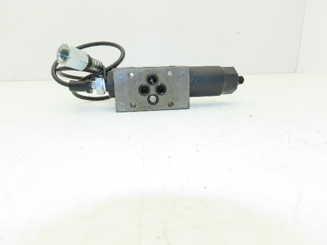 Nachi OG-G01-PC-21 Hydraulic Modular Valve 200VAC with 26" Remote Gauge Hose