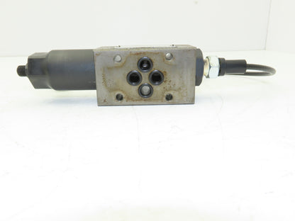 Nachi OG-G01-BC-21 Hydraulic Modular Valve 200VAC with 26" Remote Gauge Hose