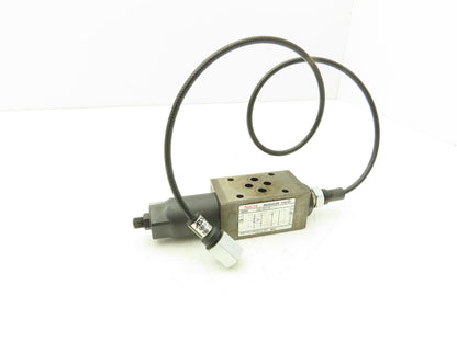 Nachi OG-G01-BC-21 Hydraulic Modular Valve 200VAC with 26" Remote Gauge Hose