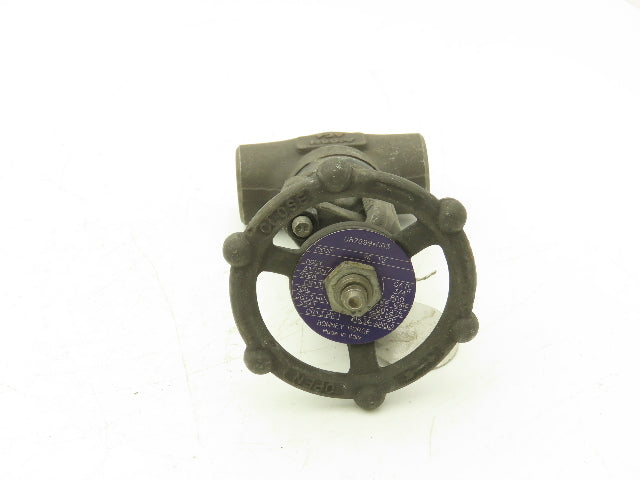 Bonney Forge Fig WL 12 Gate Valve 3/4" Socket Weld 800lb Forged Steel
