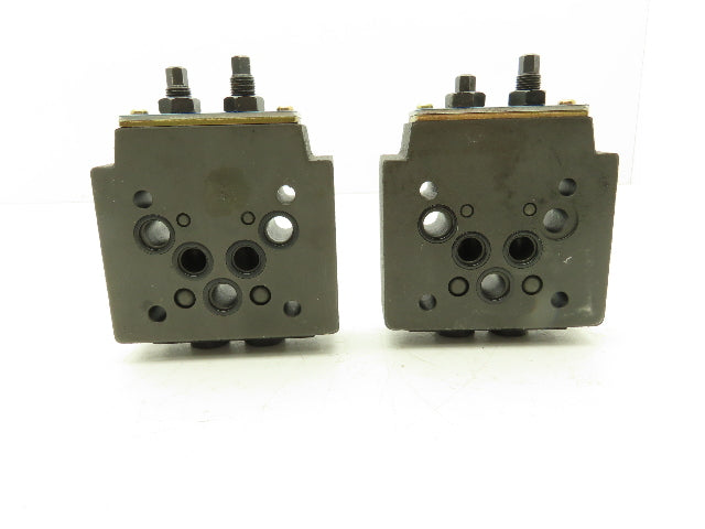 Yuken Kogyo TC2G-03-40 Hydraulic Throttle and Check Valve Module Lot of 2