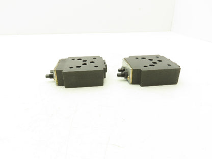 Yuken Kogyo TC2G-03-40 Hydraulic Throttle and Check Valve Module Lot of 2