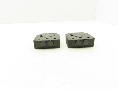 Yuken Kogyo TC2G-03-40 Hydraulic Throttle and Check Valve Module Lot of 2