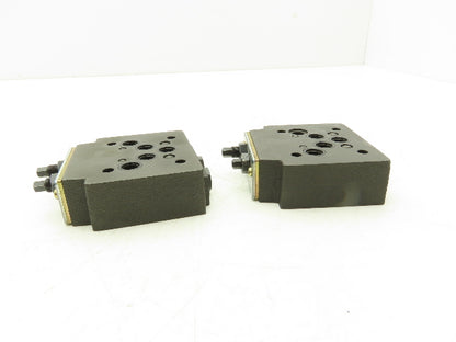 Yuken Kogyo TC2G-03-40 Hydraulic Throttle and Check Valve Module Lot of 2