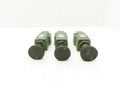 Yuken Kogyo DG-02-C-22 Hydraulic Relief Valve Module Lot of 3
