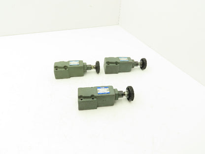 Yuken Kogyo DG-02-C-22 Hydraulic Relief Valve Module Lot of 3