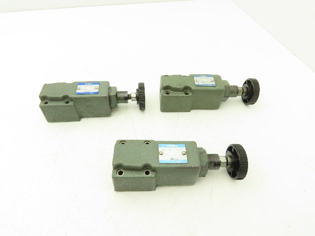 Yuken Kogyo DG-02-C-22 Hydraulic Relief Valve Module Lot of 3