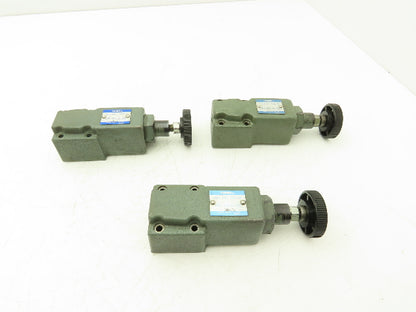 Yuken Kogyo DG-02-C-22 Hydraulic Relief Valve Module Lot of 3