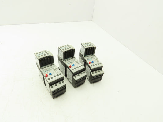 Siemens 3RU1116-0KB0 Motor Starter Contactor Relay 24V Coil 5Hp 600V Lot of 3