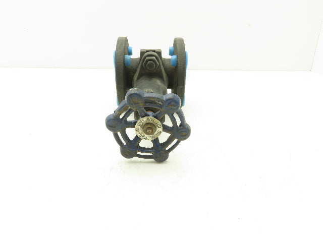 Powell Fig 3463 Gate Valve 1" Flange Mount 125S Forged Steel