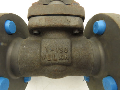 Velan A105N Gate Valve 1" Flange Mount Class 150 Forged Steel