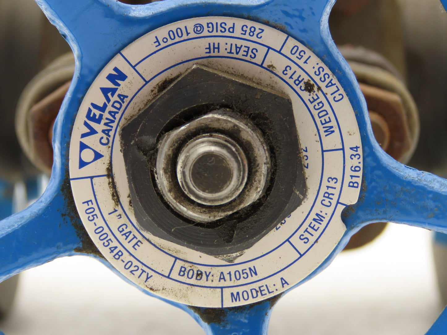 Velan A105N Gate Valve 1" Flange Mount Class 150 Forged Steel