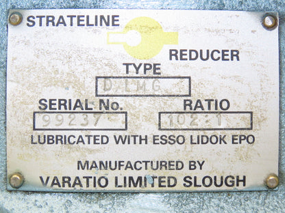 Varatio Strateline DLMG  Inline Reducer 102:1 Ratio Gearbox 2-1/8" Output