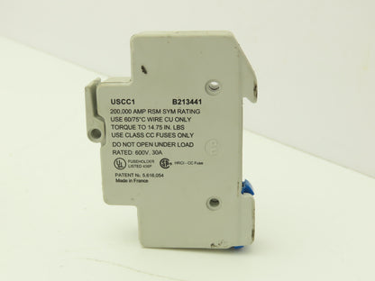 Ferraz Shawmut USCC1 Ultrasafe 1-Pole Class CC Fuse Holder 30A Lot of 11