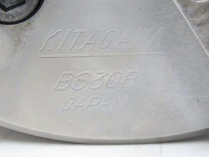 Kitagawa BS308 3-Jaw Wedge Style Power Chuck 210mm w/52mm Through-Hole 5000rpm