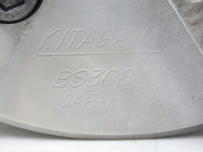 Kitagawa BS308 3-Jaw Wedge Style Power Chuck 210mm w/52mm Through-Hole 5000rpm
