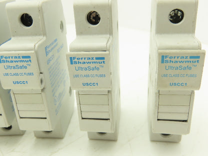 Ferraz Shawmut USCC1 Ultrasafe 1-Pole Class CC Fuse Holder 30A Lot of 10