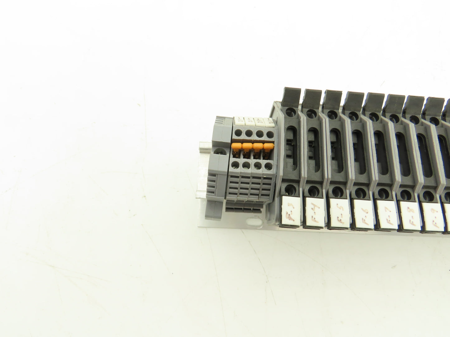 Morsettitalia EURO S4LH DIN Rail Terminal Block W/Fuse Holders Read Description