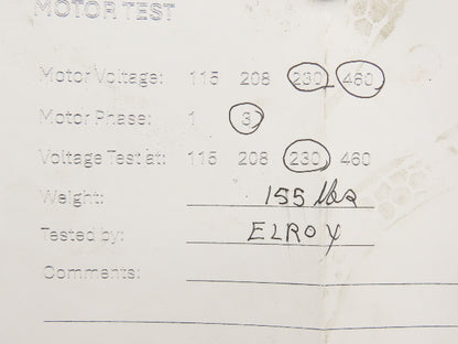Teco-Westinghouse AEEANE MAX-SE AC Motor 7.5Hp 1760rpm 230/460V 3PH 213T  TEFC