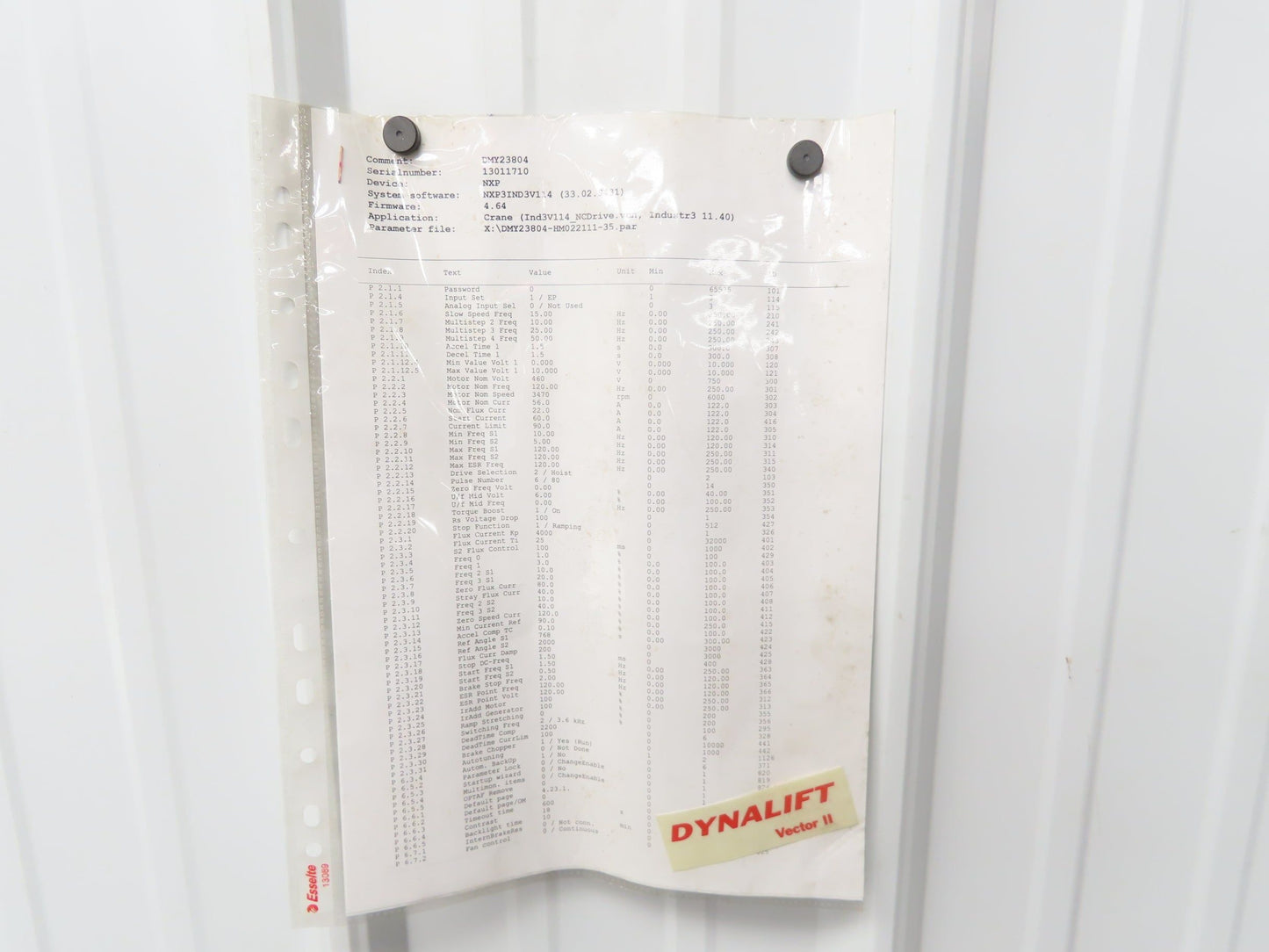 Konecrane D2V030NF1006 Dynahoist VFD Variable Frequency Drive 30kw 40Hp 480V 61A