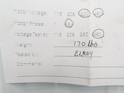 Crown Triton HHI7.5-18-213T AC Motor 7.5Hp 1760rpm 230/460V 3PH 213T PKP213SR235