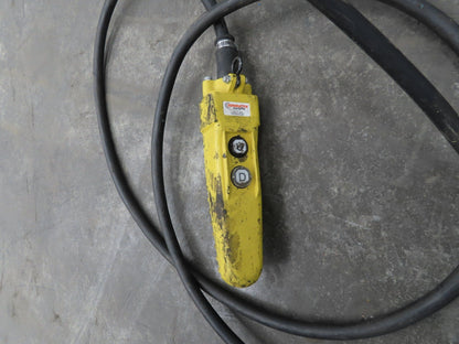 CM Lodestar RR 2 Ton Electric Chain Hoist 16 FPM 18' Lift 14' Pendant 230/460