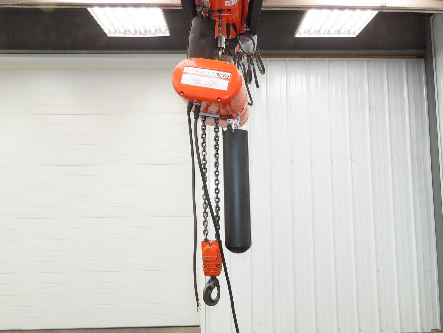 CM Lodestar RR 2 Ton Electric Chain Hoist 16 FPM 18' Lift 14' Pendant 230/460