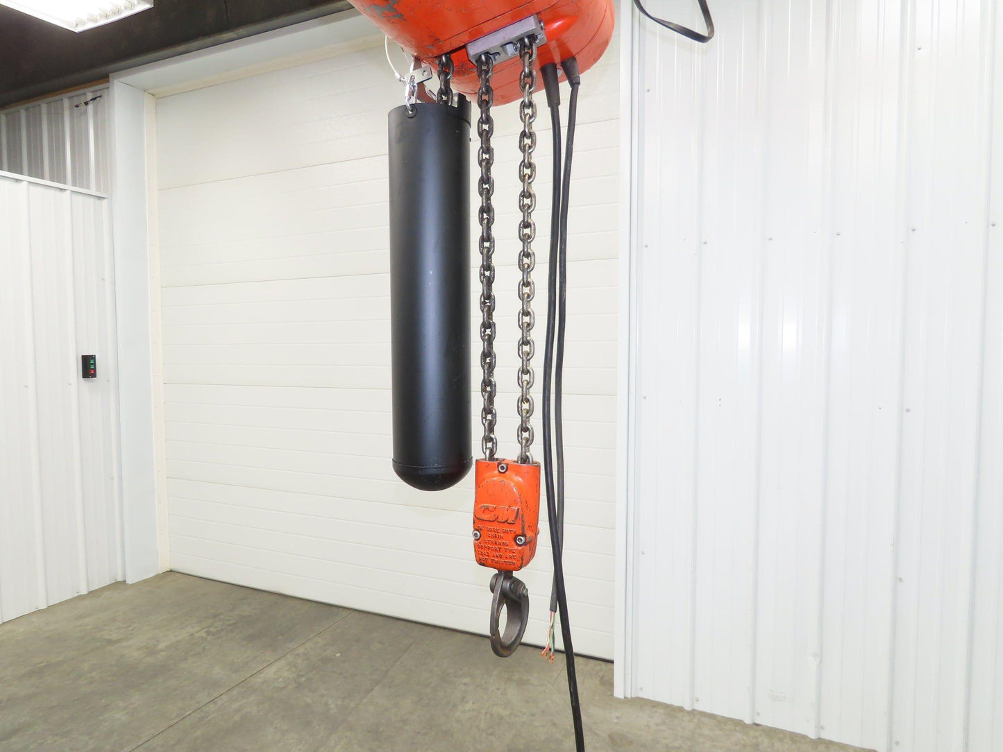 CM Lodestar RR 2 Ton Electric Chain Hoist 16 FPM 18' Lift 14' Pendant 230/460
