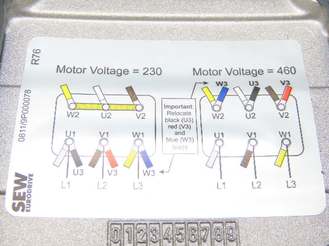 Sew Eurodrive R37 DRN80M4 Inline Gearmotor 1Hp 230/460V 3PH 24.42 Ratio 72rpm