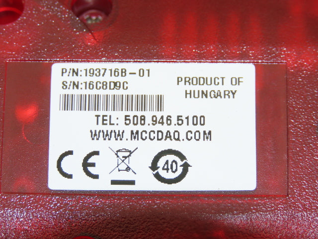 Meilhaus 193716B-01 ME-Redlab Data Acquisition Unit Analog  USB 16 Channels