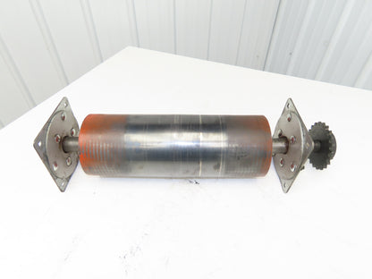 Hytrol 6"x 16.5" Center Drive Pulley for 22" Conveyor 1-1/2" Shafts w/Bearings